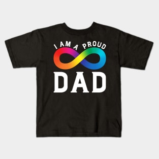 I Am A Proud Autism Dad Kids T-Shirt